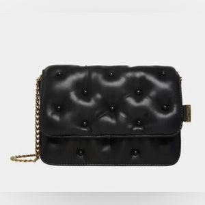 Betsey Johnson Black Tufted Bag